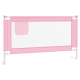Vidaxl Bettdiagramm Kleinkind 140x25 cm Stoff rosa