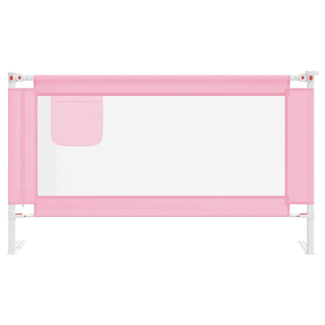 Vidaxl Bettdiagramm Kleinkind 140x25 cm Stoff rosa
