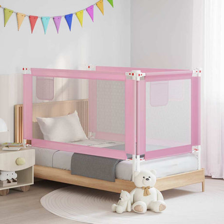 Vidaxl Bettdiagramm Kleinkind 150x25 cm Stoff rosa