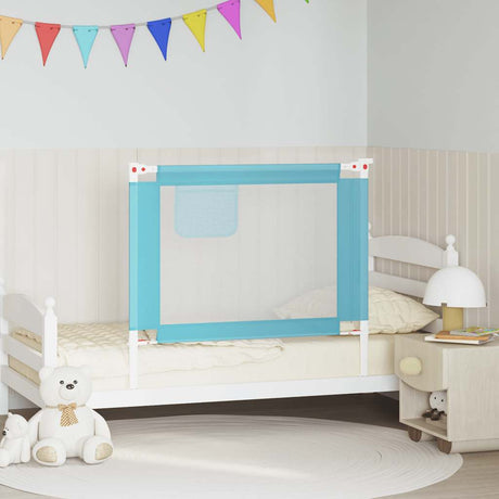 Vidaxl Bedhek Kleinkind 100x25 cm Stoff blau
