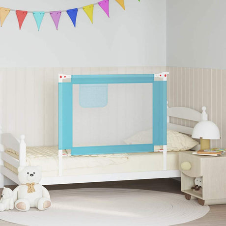 Vidaxl Bedhek Kleinkind 100x25 cm Stoff blau