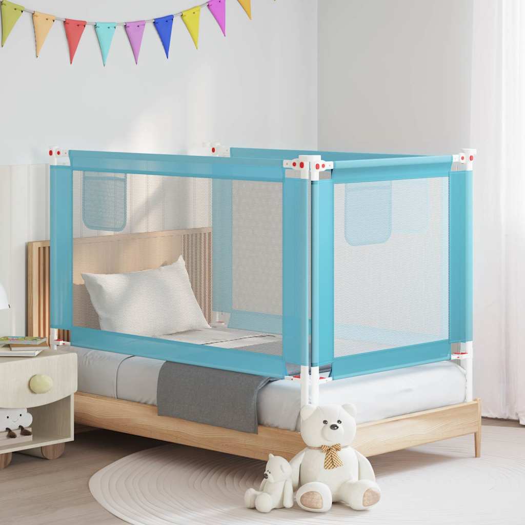 Vidaxl Bettdiagramm Kleinkind 140x25 cm Stoff blau