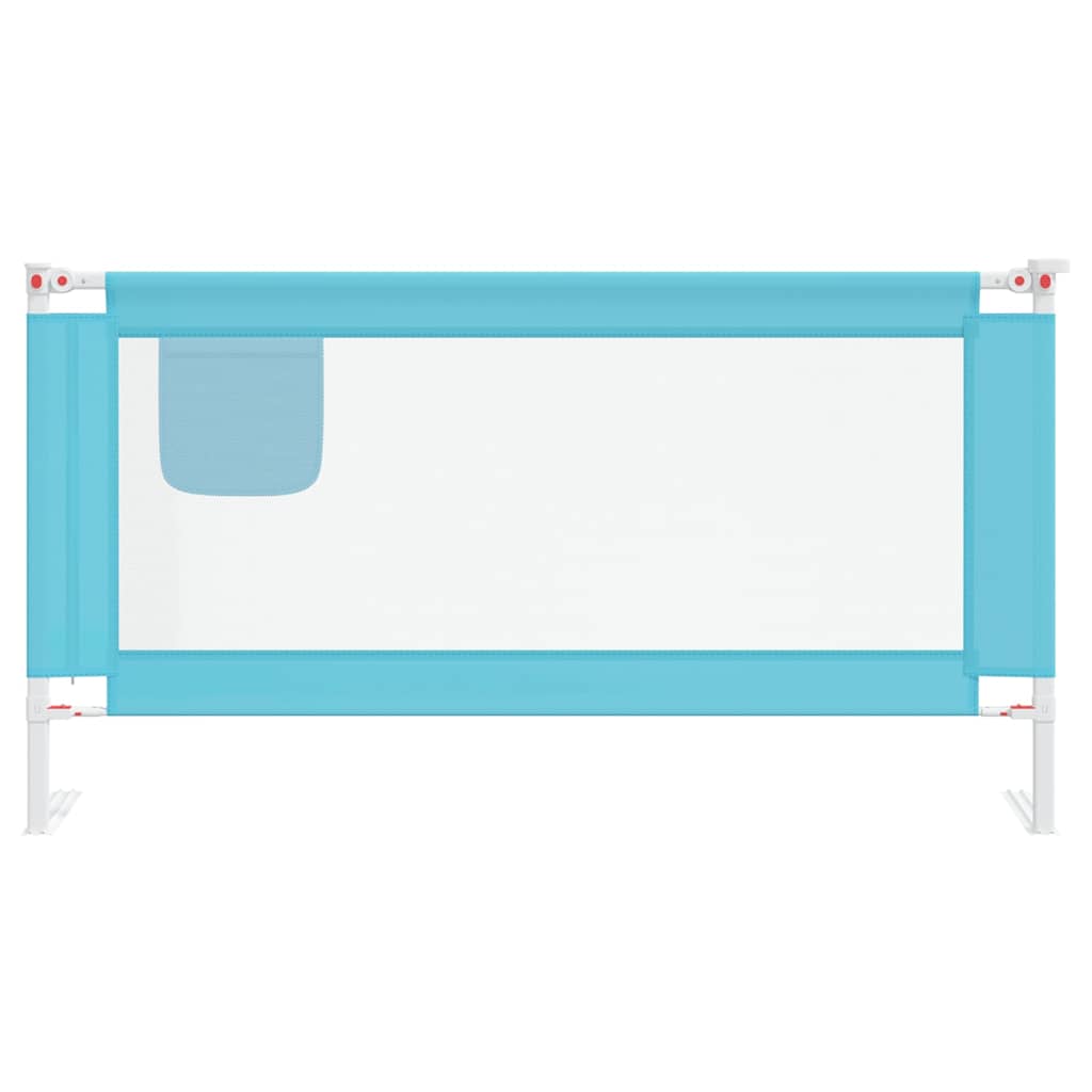 Vidaxl Bedhek Kleinkind 160x25 cm Stoff blau