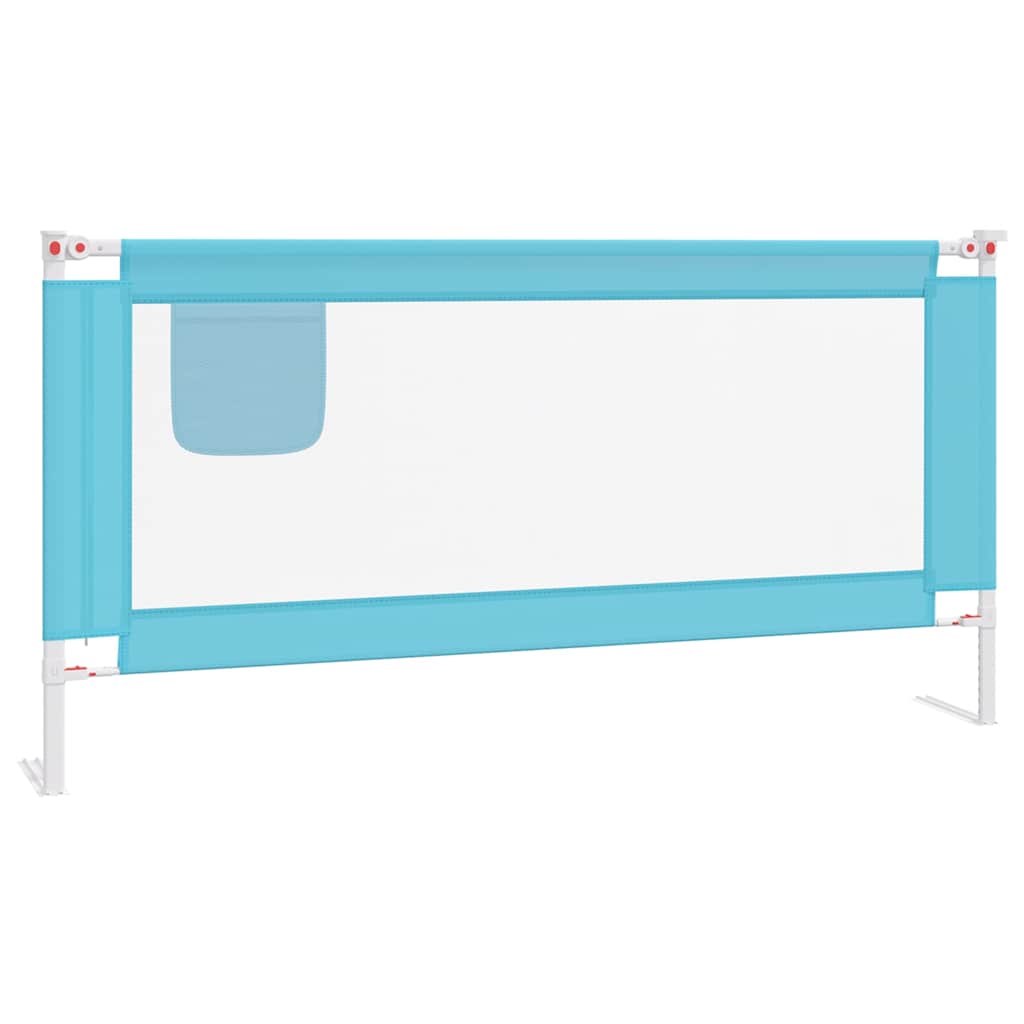 Vidaxl Bedhek Kleinkind 180x25 cm Stoff blau