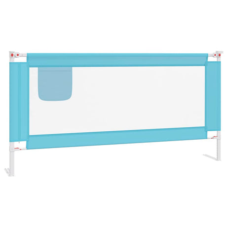 Vidaxl Bedhek Kleinkind 180x25 cm Stoff blau