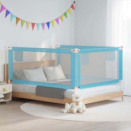 Vidaxl Bettdiagramm Kleinkind 190x25 cm Stoff blau