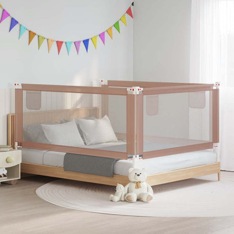 VIDAXL -BED -Diagramm Kleinkind 190x25 cm Stofftaupe