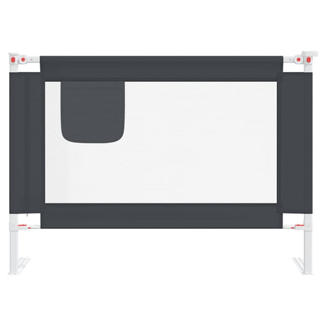 Vidaxl Bedhek Kleinkind 90x25 cm Stoff dunkelgrau