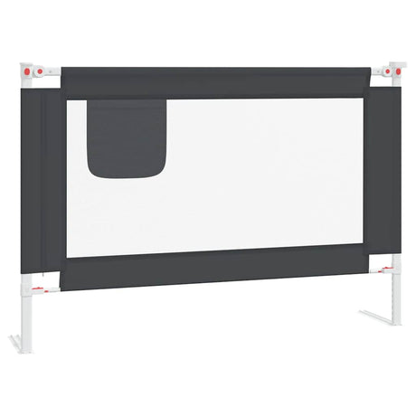 Vidaxl Bedhek Kleinkind 100x25 cm Stoff dunkelgrau