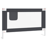 Vidaxl Bedhek Kleinkind 120x25 cm Stoff dunkelgrau