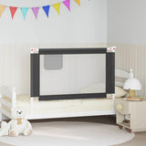 Vidaxl Bedhek Kleinkind 120x25 cm Stoff dunkelgrau
