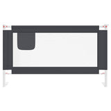 Vidaxl Bettdiagramm Kleinkind 140x25 cm Stoff dunkelgrau