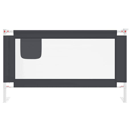 Vidaxl Bettdiagramm Kleinkind 140x25 cm Stoff dunkelgrau