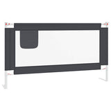 Vidaxl Bedhek Kleinkind 150x25 cm Stoff dunkelgrau