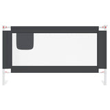 Vidaxl Bedhek Kleinkind 150x25 cm Stoff dunkelgrau