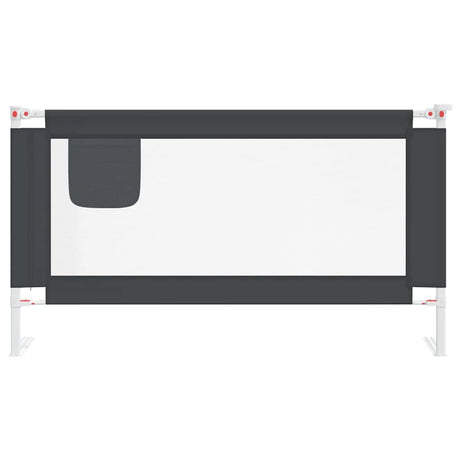 Vidaxl Bedhek Kleinkind 150x25 cm Stoff dunkelgrau