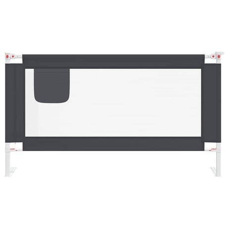 Vidaxl Bedhek Kleinkind 150x25 cm Stoff dunkelgrau