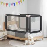 Vidaxl Bedhek Kleinkind 150x25 cm Stoff dunkelgrau
