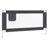 Vidaxl Bedhek Kleinkind 160x25 cm Stoff dunkelgrau