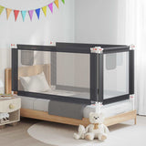 Vidaxl Bedhek Kleinkind 160x25 cm Stoff dunkelgrau