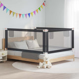 Vidaxl Bedhek Kleinkind 190x25 cm Stoff dunkelgrau