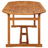 Vidaxl tuintafel 220x90x75 cm massief acaciahout