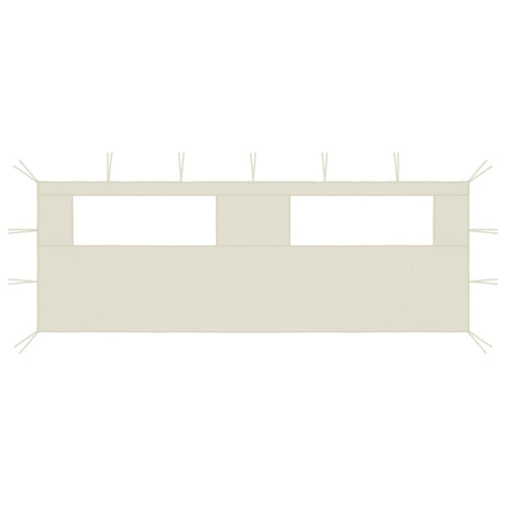 VIDAXL -ERBEITUNGSWALL MIT WINDAMEN 6X2 M. CRème -gelenkt