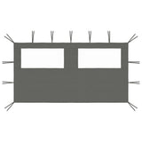 VIDAXL -Präparatwand mit Wicklers 4x2 m Antracite -Kleidung