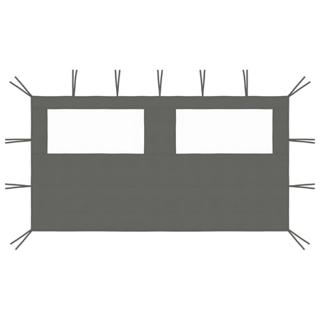 VIDAXL -Präparatwand mit Wicklers 4x2 m Antracite -Kleidung