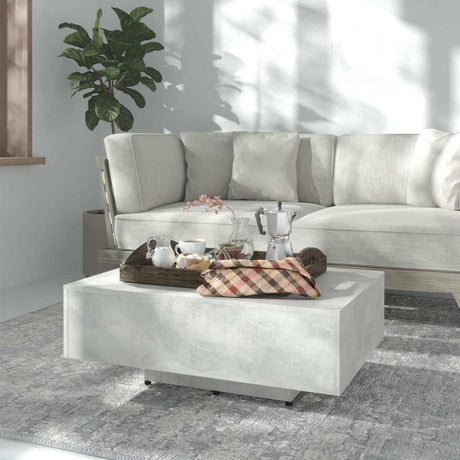 Vidaxl salontafel 85x55x31 cm bewerkt hout betongrijs