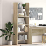 Vidaxl boekenkast 60x35x180 cm bewerkt hout sonoma eikenkleurig