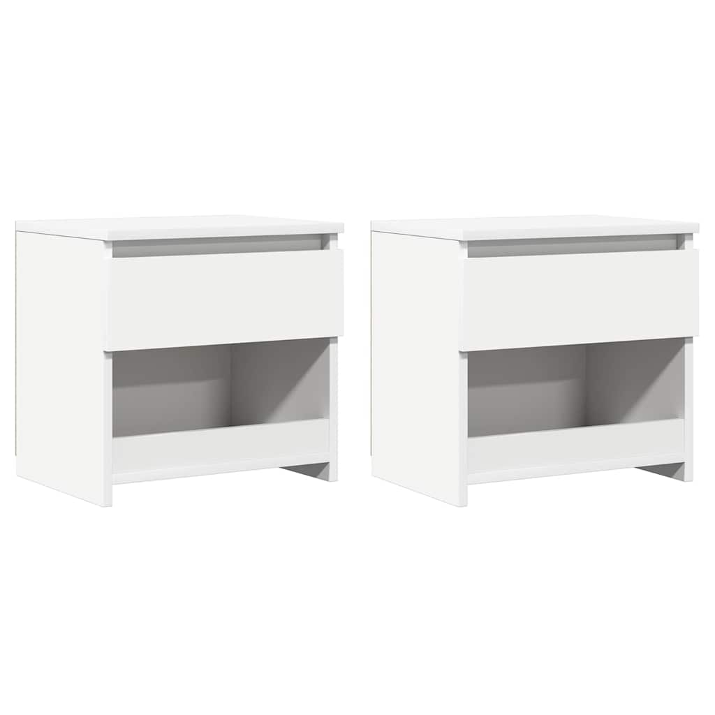 Vidaxl nachtkastjes 2 st 40x30x39 cm bewerkt hout wit