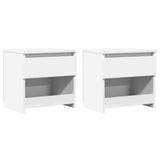Vidaxl nachtkastjes 2 st 40x30x39 cm bewerkt hout wit