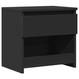 Vidaxl nachtkastje 40x30x39 cm bewerkt hout zwart