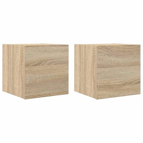 Vidaxl tv-wandmeubelen 2 st 30,5x30x30 cm sonoma eikenkleurig