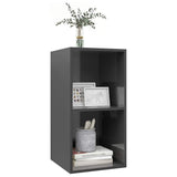 Vidaxl tv-wandmeubel 37x37x72 cm bewerkt hout hoogglans grijs