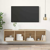 Vidaxl tv-wandmeubel 37x37x142,5 cm bewerkt hout sonoma eikenkleurig