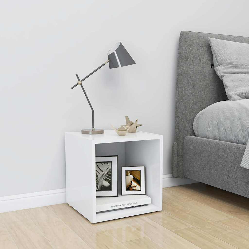Vidaxl tv-meubel 37x35x37 cm bewerkt hout wit
