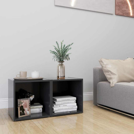 Vidaxl tv-meubelen 2 st 37x35x37 cm bewerkt hout grijs