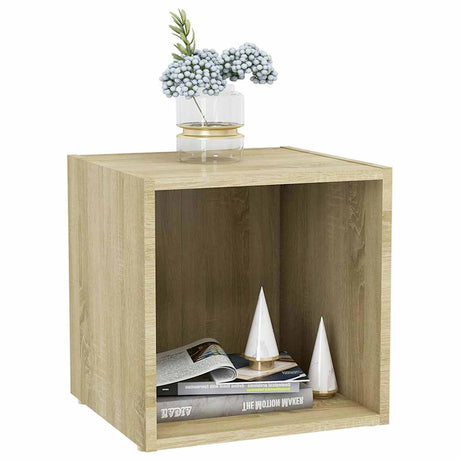 Vidaxl tv-meubelen 2 st 37x35x37 cm bewerkt hout sonoma eikenkleurig