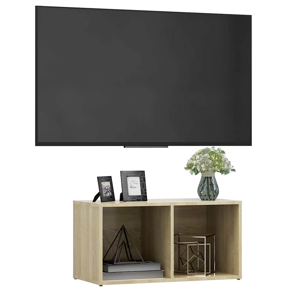 Vidaxl tv-meubel 72x35x36,5 cm bewerkt hout sonoma eikenkleurig