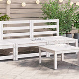 Vidaxl tuinmiddenbanken 2 st massief grenenhout wit