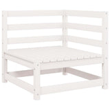 Vidaxl 2-delige loungeset met kussens massief grenenhout wit