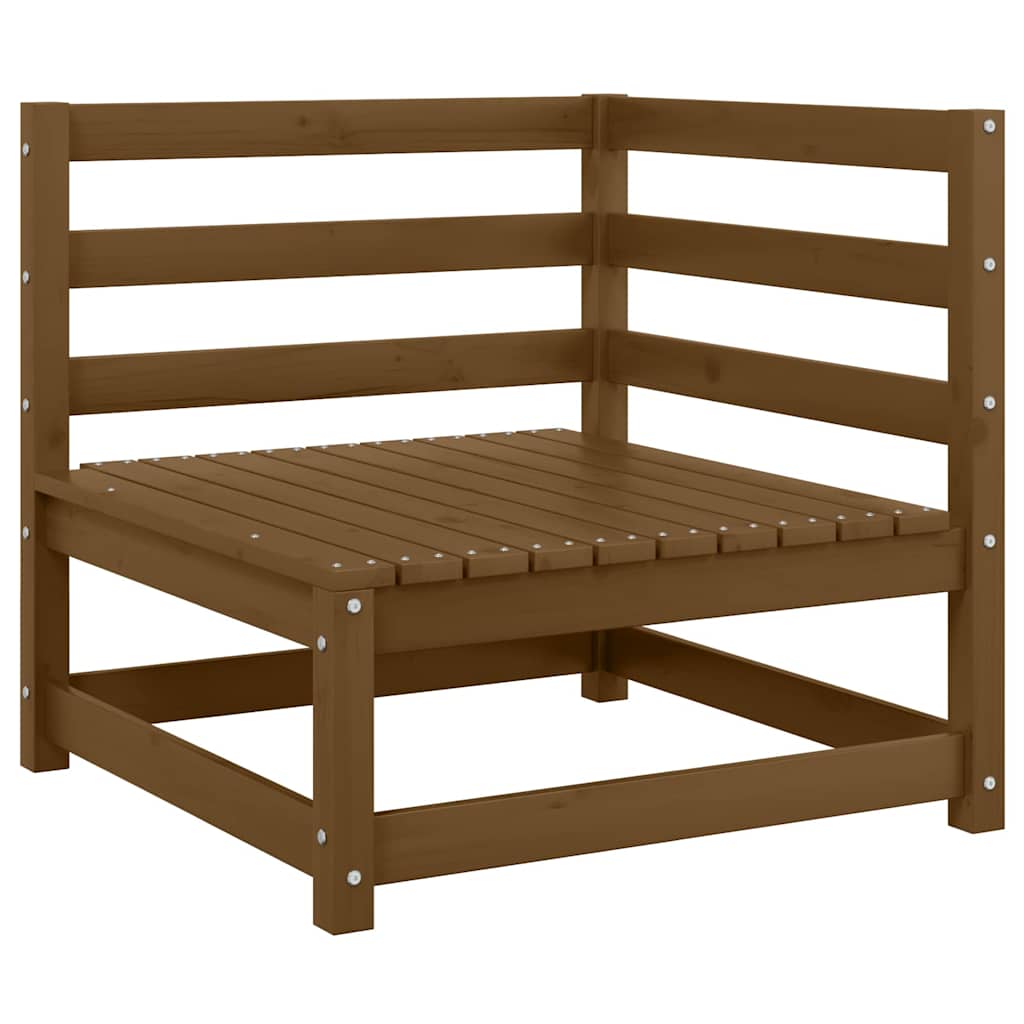 Vidaxl 2-delige loungeset met kussens grenenhout honingbruin
