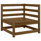 Vidaxl 2-delige loungeset met kussens grenenhout honingbruin