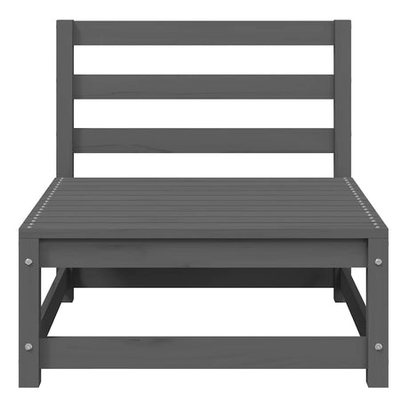 Vidaxl 2-delige loungeset met kussens massief grenenhout grijs