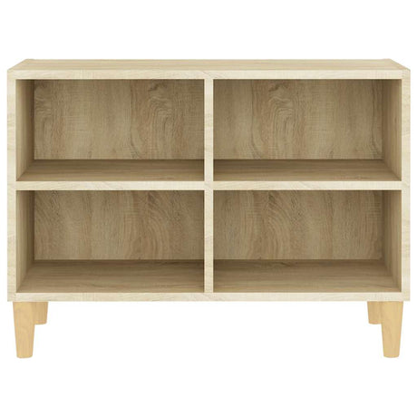 Vidaxl tv-meubel met houten poten 69,5x30x50 cm sonoma eikenkleurig