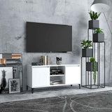Vidaxl tv-meubel met metalen poten 103,5x35x50 cm wit