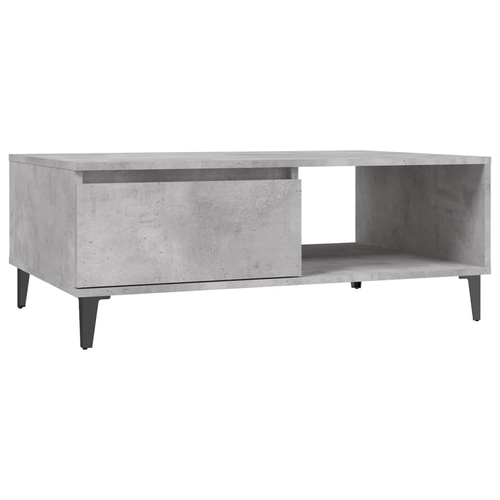 Vidaxl salontafel 90x60x35 cm bewerkt hout betongrijs