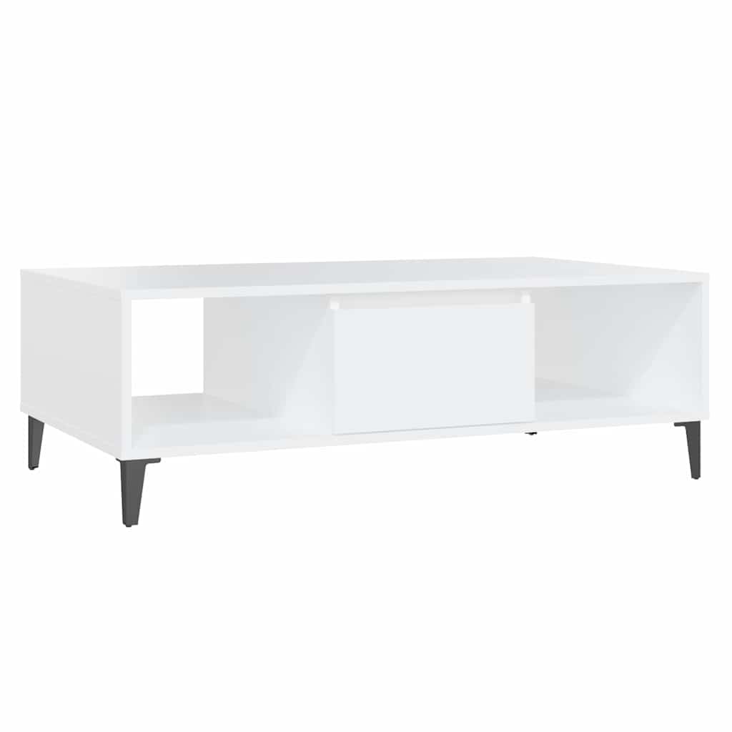 Vidaxl salontafel 103,5x60x35 cm bewerkt hout wit